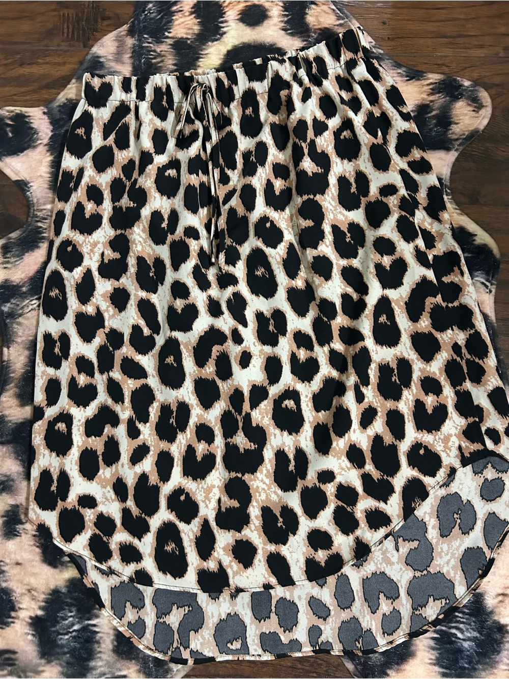 Leopard Print Women’s Blouse - Neutral Animal Print